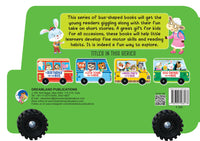 Thumbnail for Dreamland Zoo Safari on the Bus- A Shaped Board book with Wheels : Children Picture Board Book - Distacart
