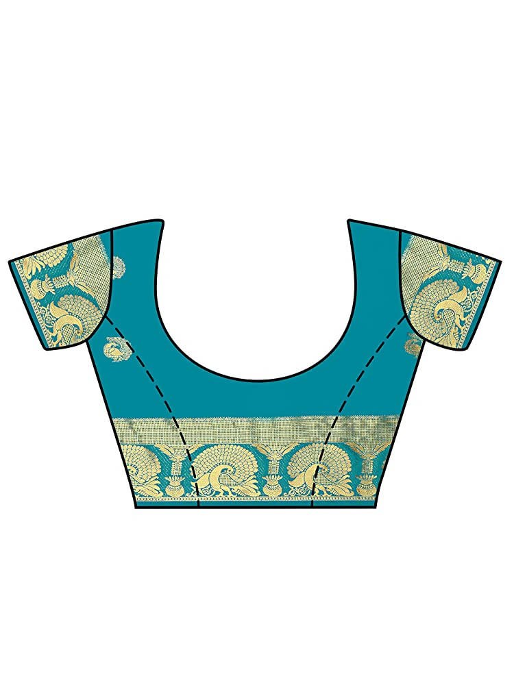 Mimosa Women's Yellow Mysore Silk Crepe Saree With Blouse