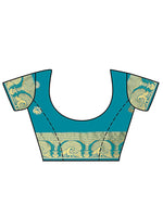 Thumbnail for Mimosa Women's Yellow Mysore Silk Crepe Saree With Blouse