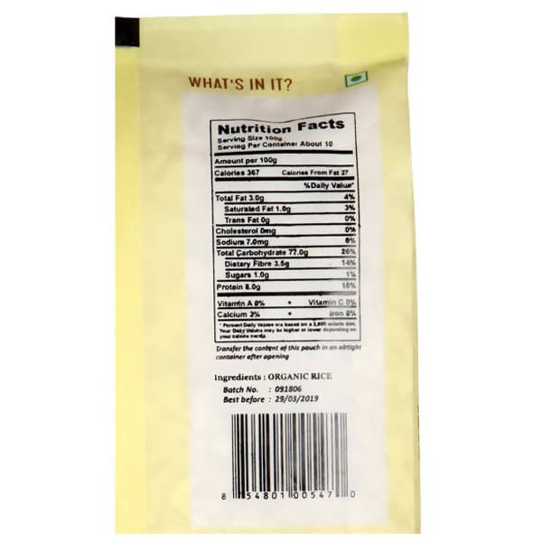 Organic Shastra White Beaten Rice (Poha) - Distacart