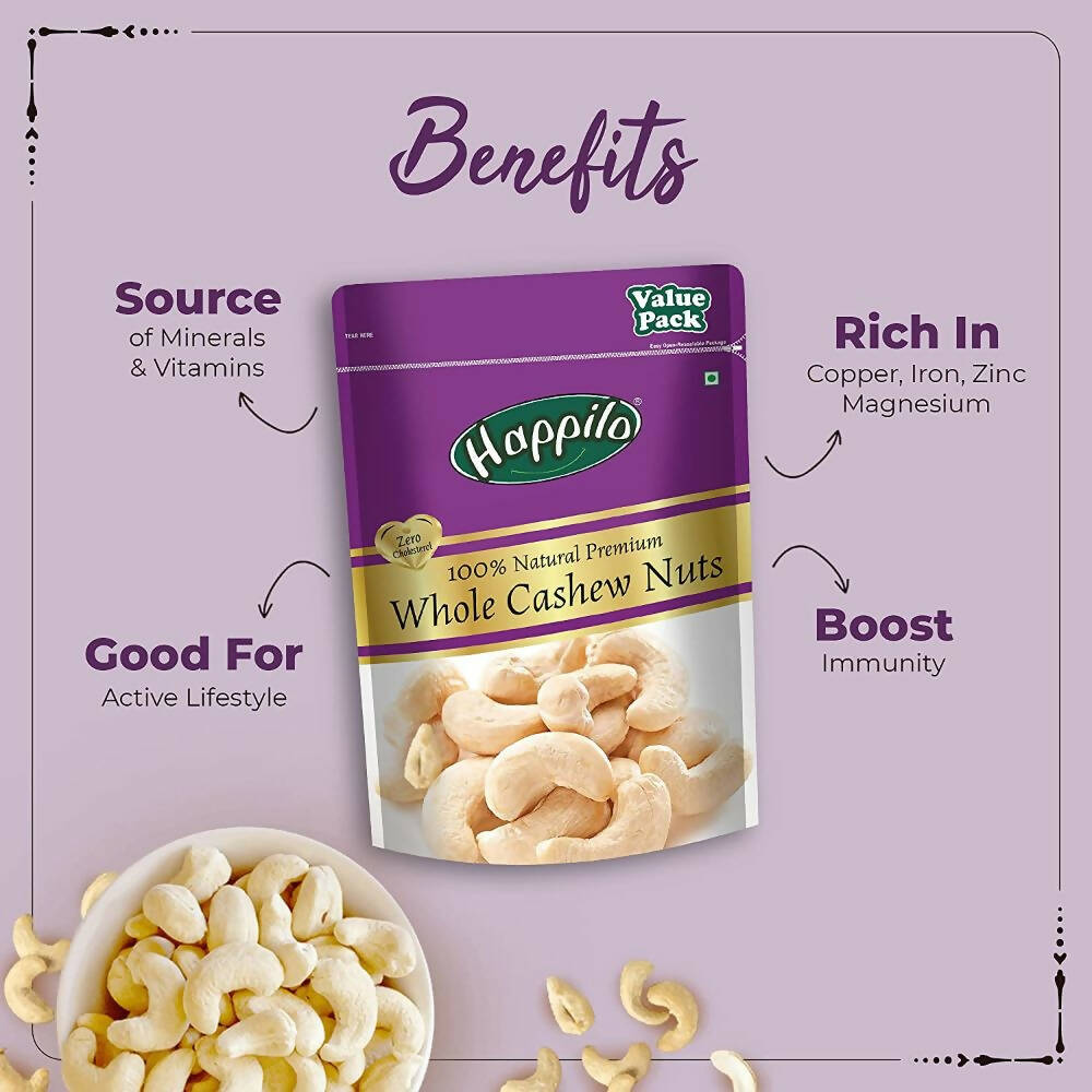 Happilo Premium Super Value Combo (Californian Almonds, Whole Cashews, Pistachios, Seedless Green Raisins) - Distacart