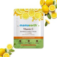 Thumbnail for Mamaearth Vitamin C Bamboo Sheet Mask For Skin Illumination