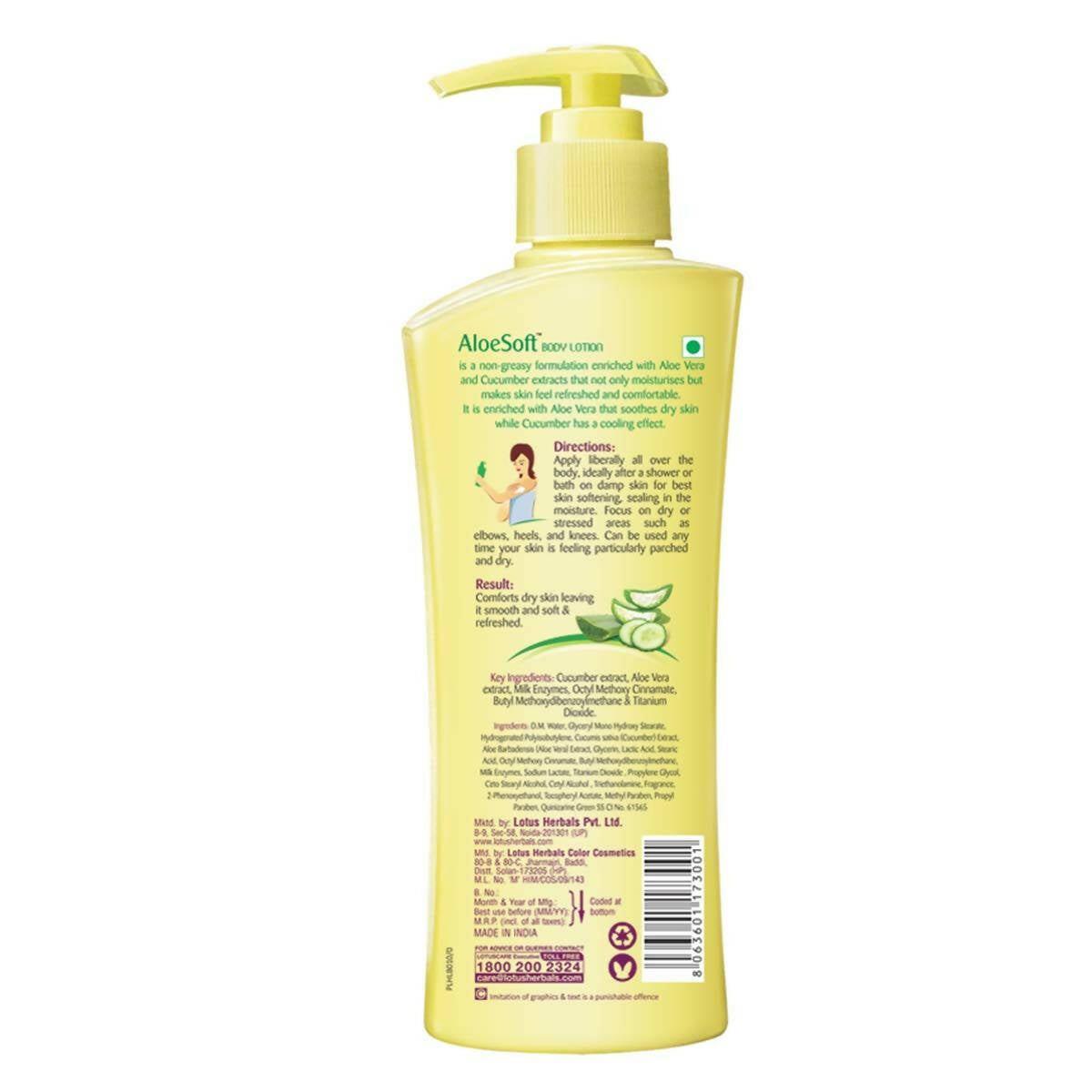 Lotus Herbals Aloesoft Daily Body Lotion - Distacart