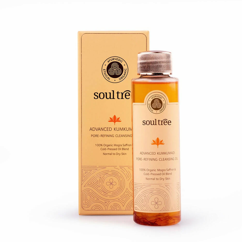 Soultree Advanced Kumkumadi Pore-Refining Cleansing Oil - Distacart