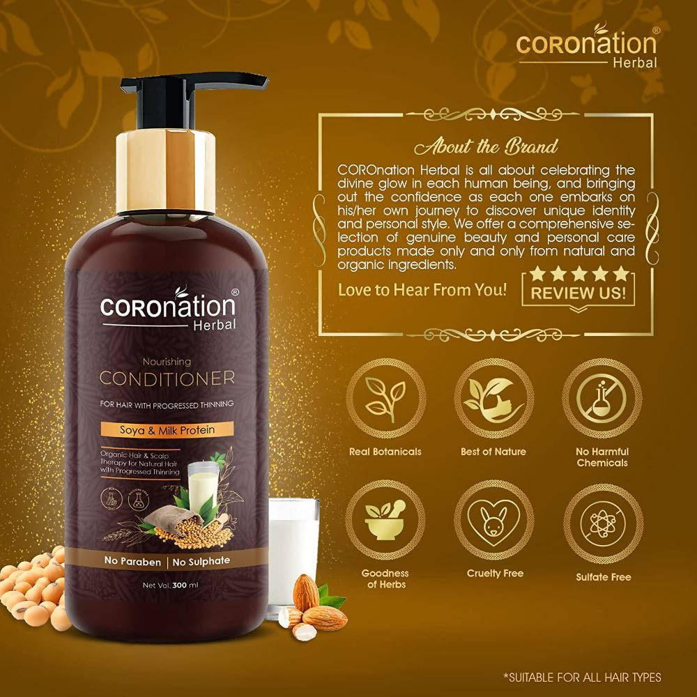 Coronation Herbal Soya & Milk Protein Hair Conditioner - Distacart