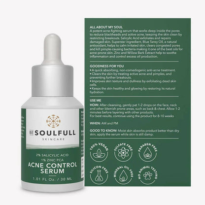 Be Soulfull Acne Control Serum - Distacart