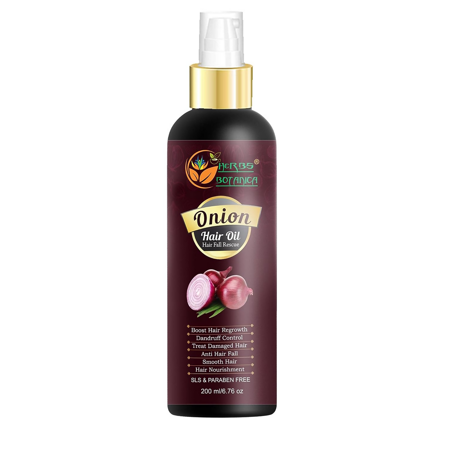 Herbs Botanica Red Onion Hair Oil - Distacart