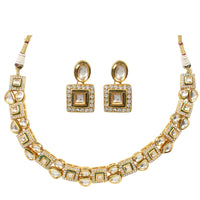 Thumbnail for Peryl Women Kundan Necklace With Earrings(2 Pc Set) - Distacart