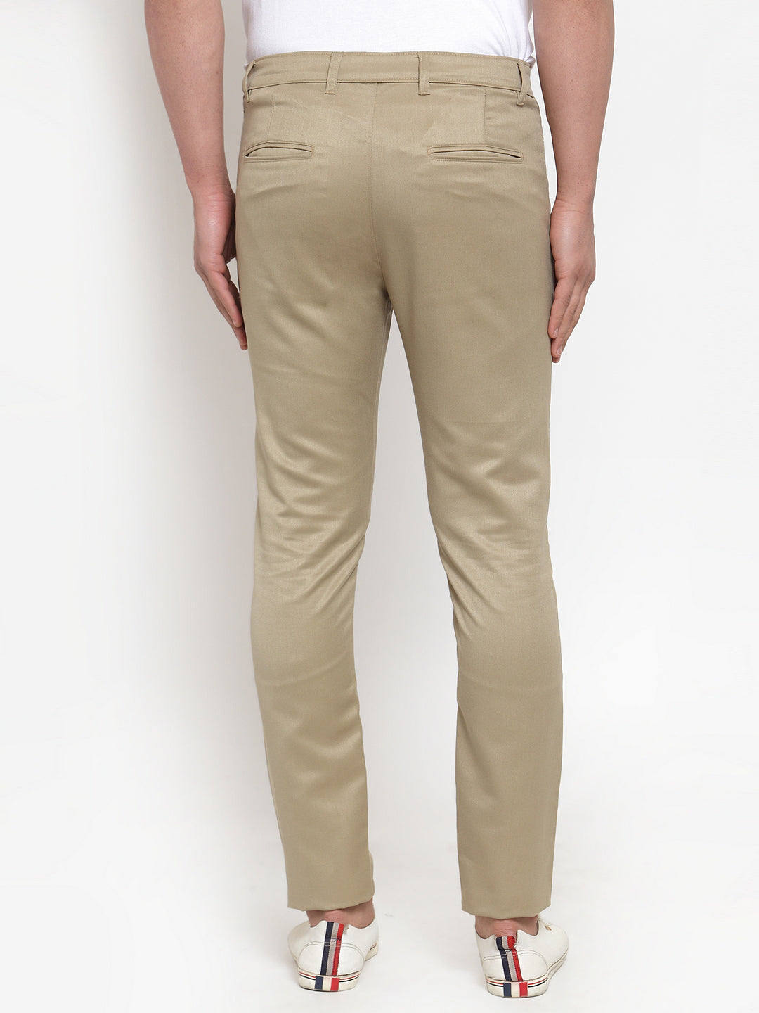 Jainish Men Beige Slim Fit Formal Trousers ( FGP 253Beigexxx ) - Distacart