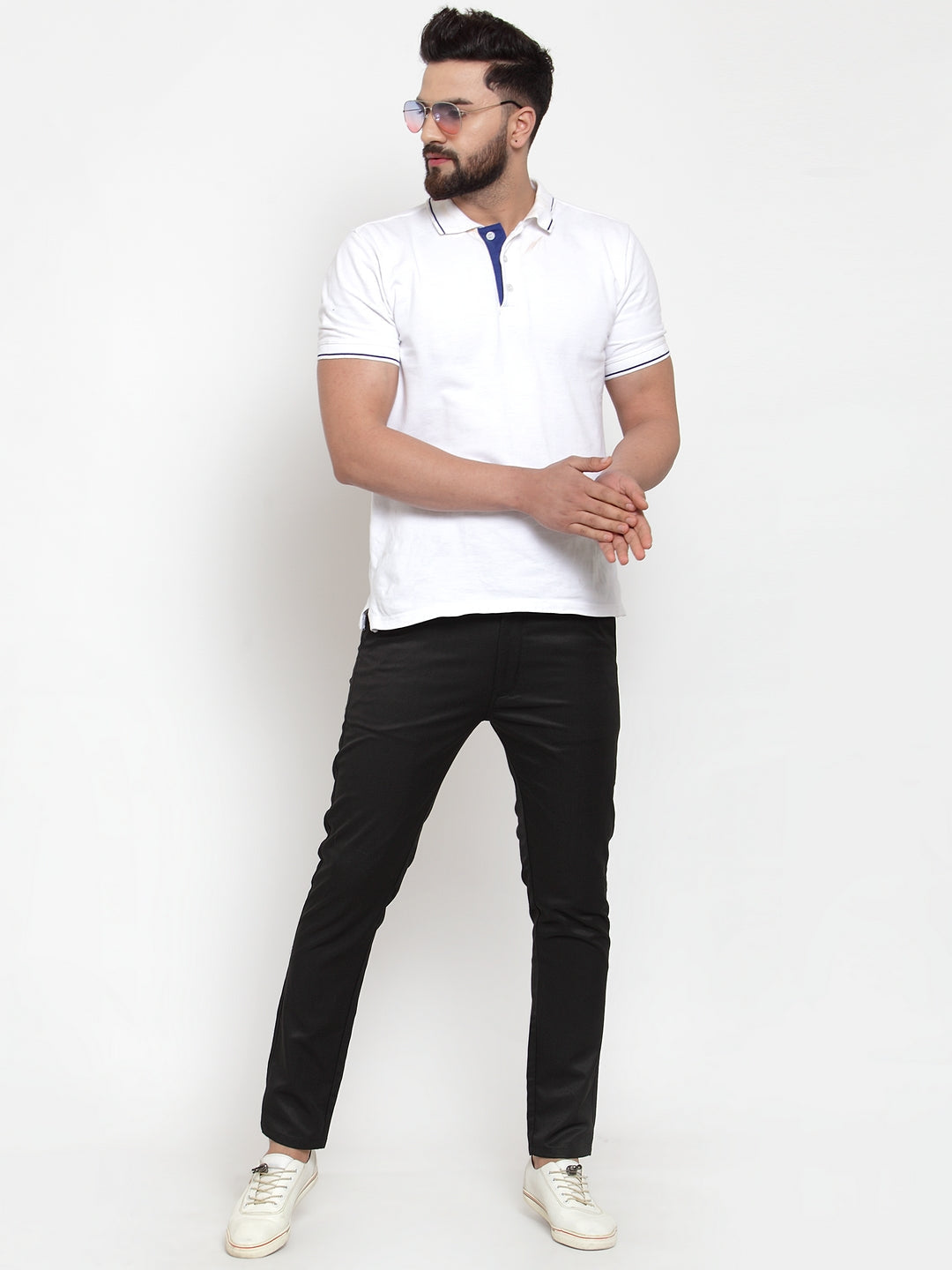 Jainish Men's Black Solid Formal Trousers ( FGP 253Black ) - Distacart