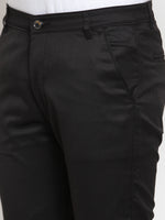 Thumbnail for Jainish Men's Black Solid Formal Trousers ( FGP 253Black ) - Distacart