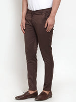 Thumbnail for Jainish Men's Brown Solid Formal Trousers ( FGP 253Coffee ) - Distacart