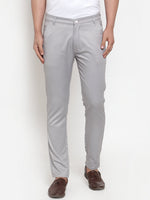 Thumbnail for Jainish Men's Grey Solid Formal Trousers ( FGP 253Light-Grey ) - Distacart