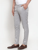 Thumbnail for Jainish Men's Grey Solid Formal Trousers ( FGP 253Light-Grey ) - Distacart