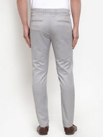 Thumbnail for Jainish Men's Grey Solid Formal Trousers ( FGP 253Light-Grey ) - Distacart