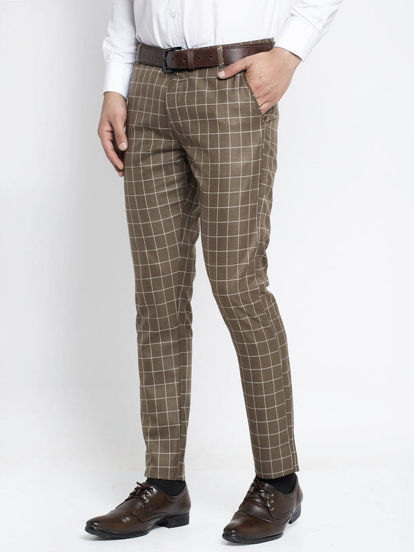 Jainish Men's Brown Formal Trousers ( FGP 260Coffee ) - Distacart