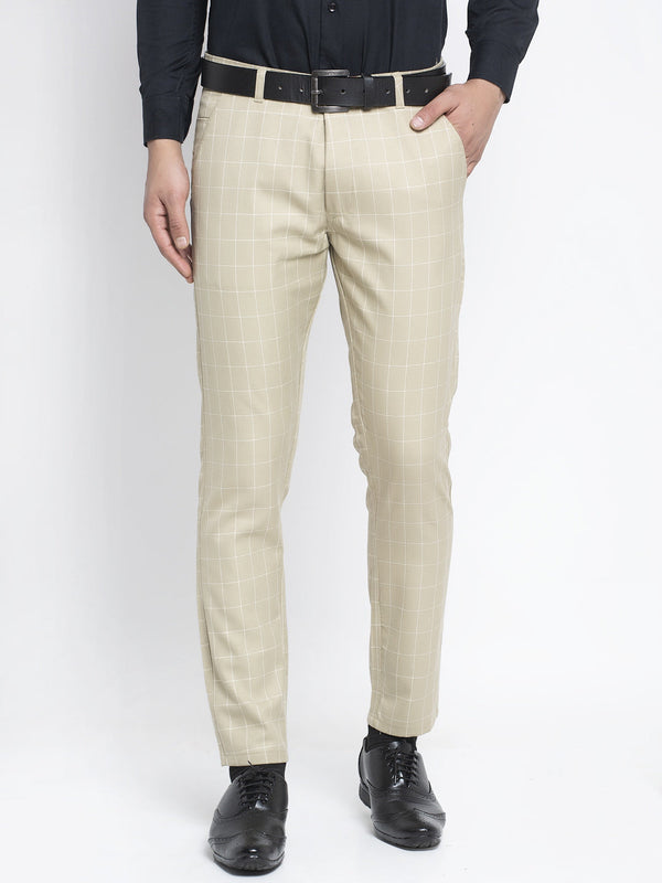 Jainish Men's Cream Formal Trousers ( FGP 260Cream ) - Distacart