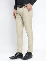 Thumbnail for Jainish Men's Cream Formal Trousers ( FGP 260Cream ) - Distacart