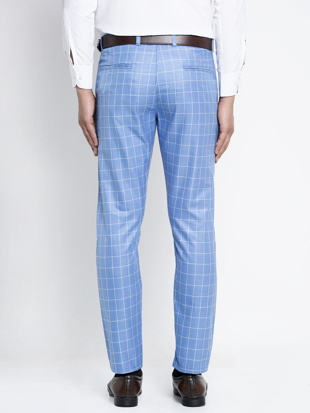 Jainish Men's Blue Formal Trousers ( FGP 260Light-Blue ) - Distacart