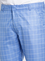Thumbnail for Jainish Men's Blue Formal Trousers ( FGP 260Light-Blue ) - Distacart
