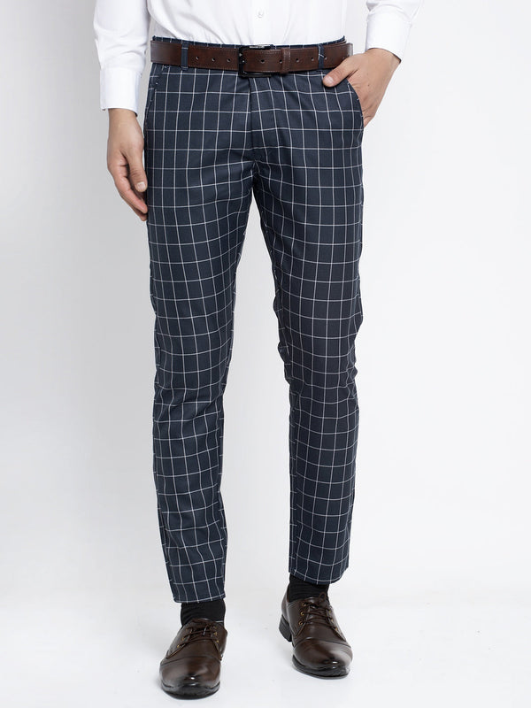 Jainish Men's Navy Formal Trousers ( FGP 260Navy ) - Distacart