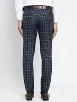 Thumbnail for Jainish Men's Navy Formal Trousers ( FGP 260Navy ) - Distacart