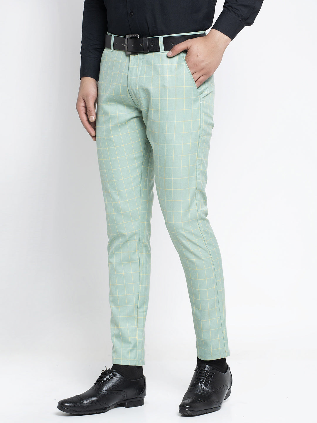 Jainish Men's Green Formal Trousers ( FGP 260Sea-Green ) - Distacart