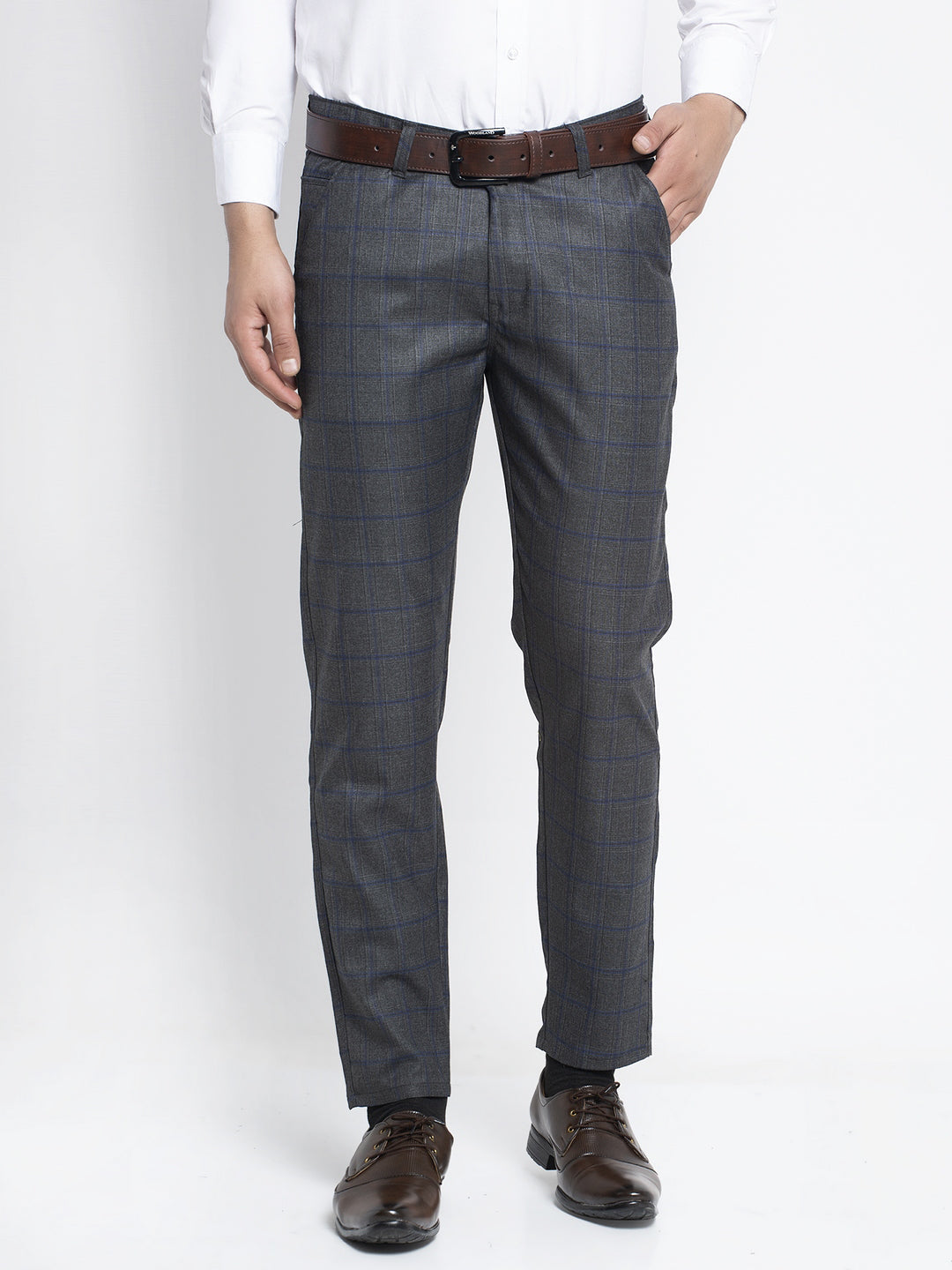 Jainish Men's Black Formal Trousers ( FGP 261Black ) - Distacart