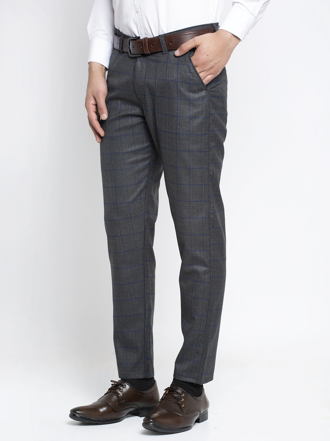 Buy online Men's Solid Flat Front Formal Trouser from Bottom Wear for Men  by Canary London for ₹1369 at 45% off | 2024 Limeroad.com