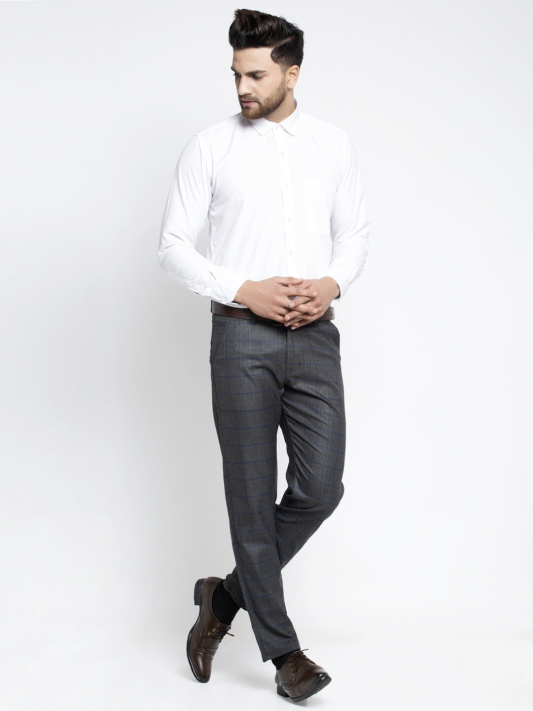 Jainish Men's Black Formal Trousers ( FGP 261Black ) - Distacart