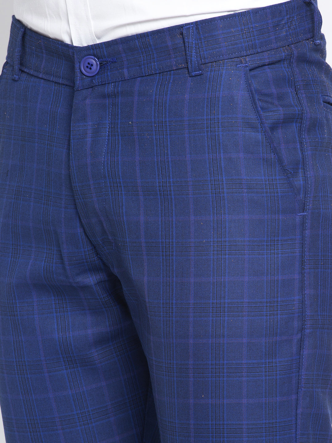 Jainish Men's Blue Formal Trousers ( FGP 261Blue ) - Distacart