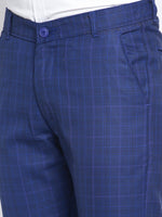 Thumbnail for Jainish Men's Blue Formal Trousers ( FGP 261Blue ) - Distacart