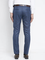 Thumbnail for Jainish Men's Navy Formal Trousers ( FGP 261Navy ) - Distacart