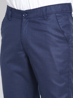 Thumbnail for Jainish Men's Blue Formal Trousers ( FGP 262Blue ) - Distacart