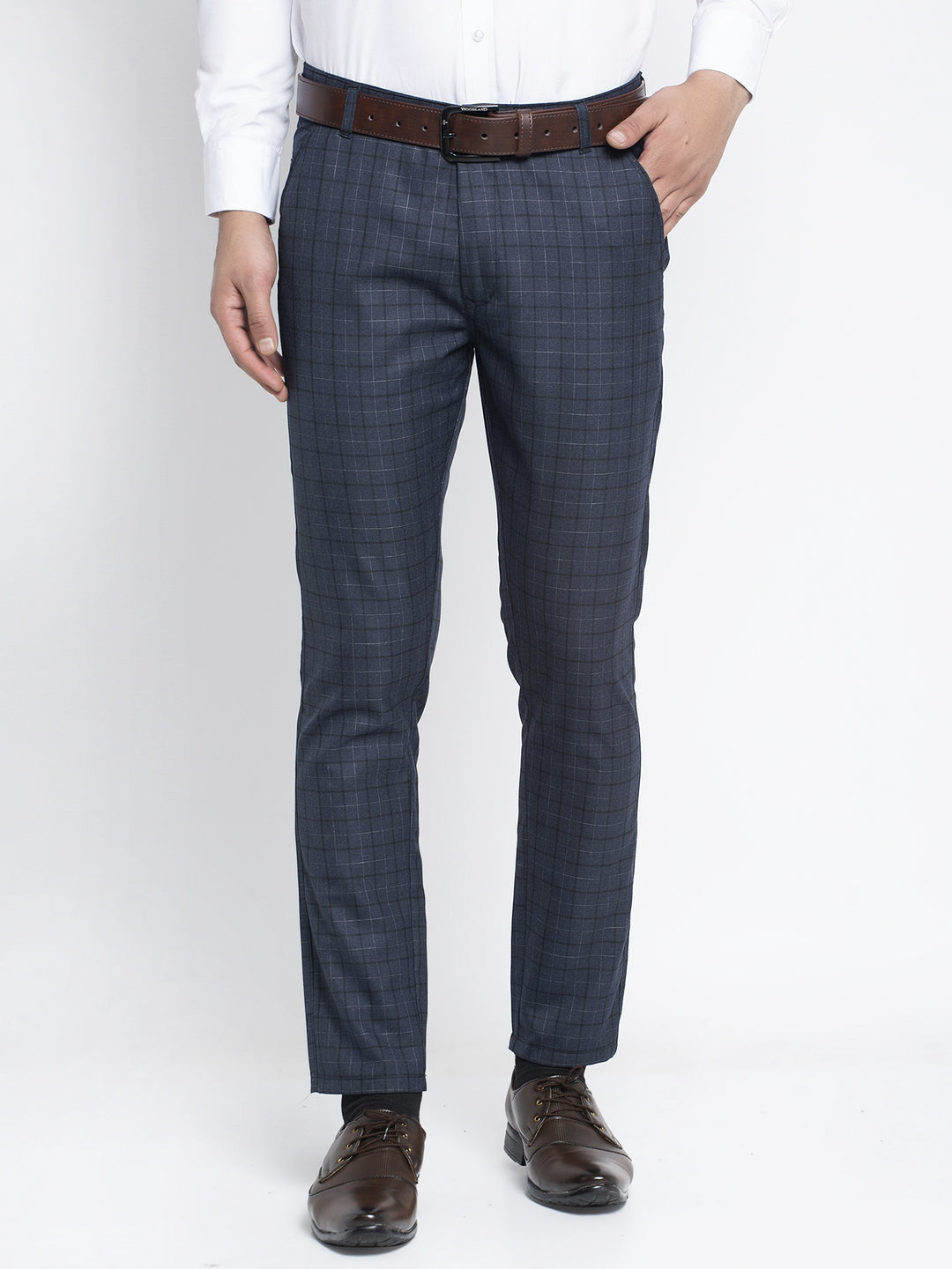 Jainish Men's Black Formal Trousers ( FGP 263Charcoal ) - Distacart