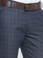Thumbnail for Jainish Men's Black Formal Trousers ( FGP 263Charcoal ) - Distacart