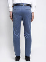 Thumbnail for Jainish Men's Blue Cotton Solid Formal Trousers ( FGP 265Indigo ) - Distacart