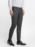Thumbnail for Jainish Men's Charcoal Checked Formal Trousers ( FGP 266Charcoal ) - Distacart
