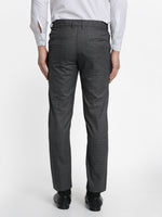 Thumbnail for Jainish Men's Charcoal Checked Formal Trousers ( FGP 266Charcoal ) - Distacart