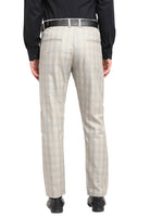 Thumbnail for Jainish Men's Blue Cotton Checked Formal Trousers ( FGP 267Blue ) - Distacart