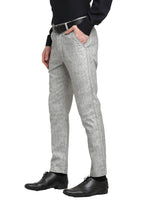 Thumbnail for Jainish Men's Grey Cotton Solid Formal Trousers ( FGP 268Grey ) - Distacart
