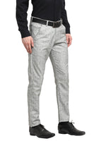 Thumbnail for Jainish Men's Grey Cotton Solid Formal Trousers ( FGP 268Grey ) - Distacart