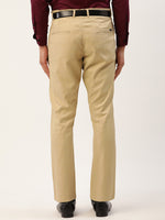 Thumbnail for Jainish Men's Beige Checked Formal Trousers ( FGP 270 Beige ) - Distacart