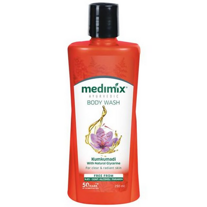 Medimix Ayurvedic Kumkumadi Body Wash - Distacart
