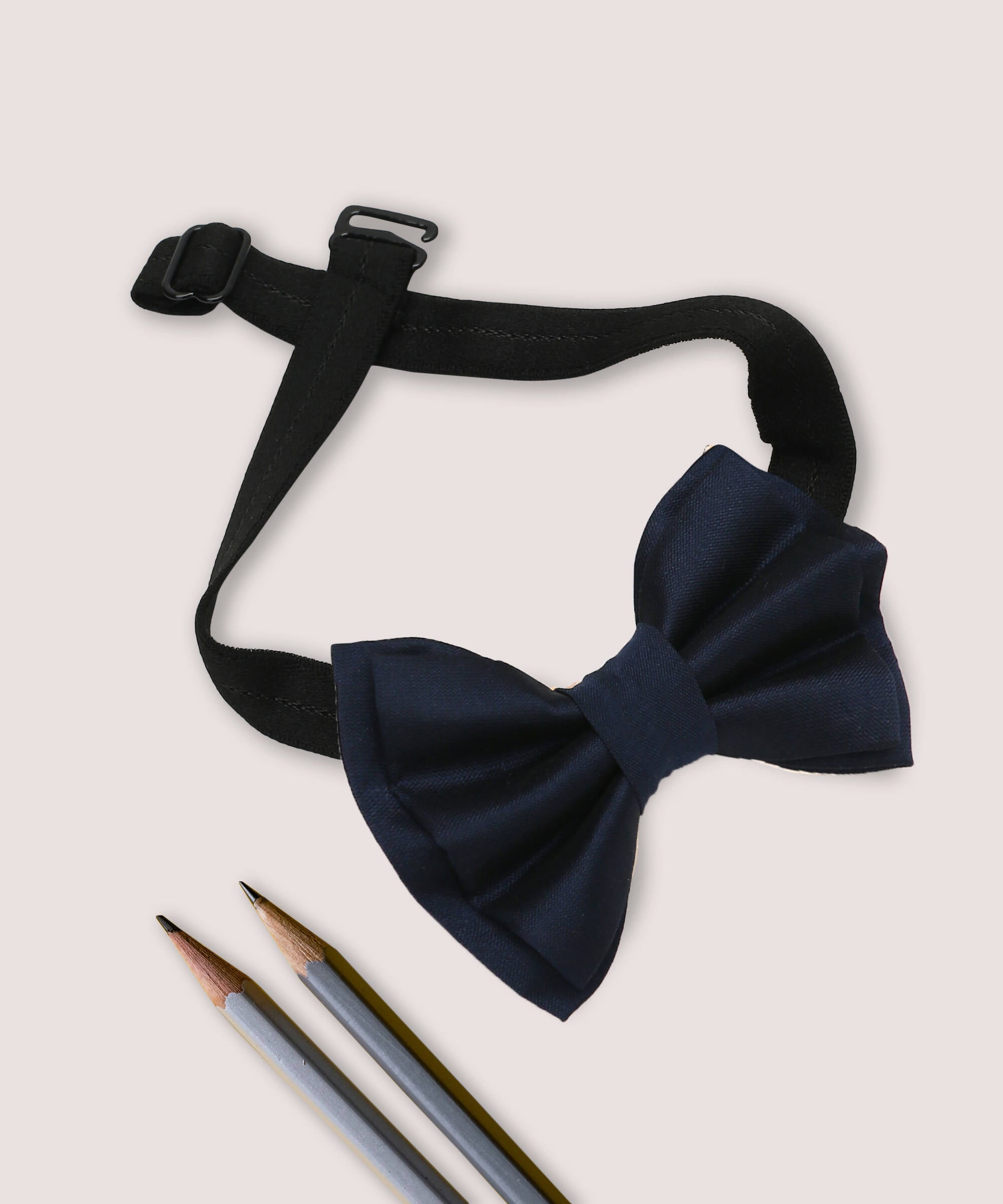 Manet Boys Solid Double Layer Bow - Navy - Distacart