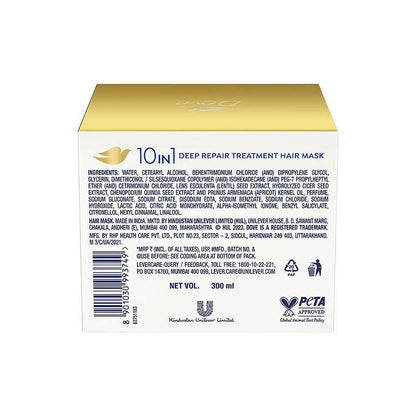 Dove 10 in 1 Deep Repair Treatment Hair Mask - Distacart