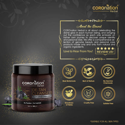 Coronation Herbal Activated Charcoal De-Tan Cleanser - Distacart