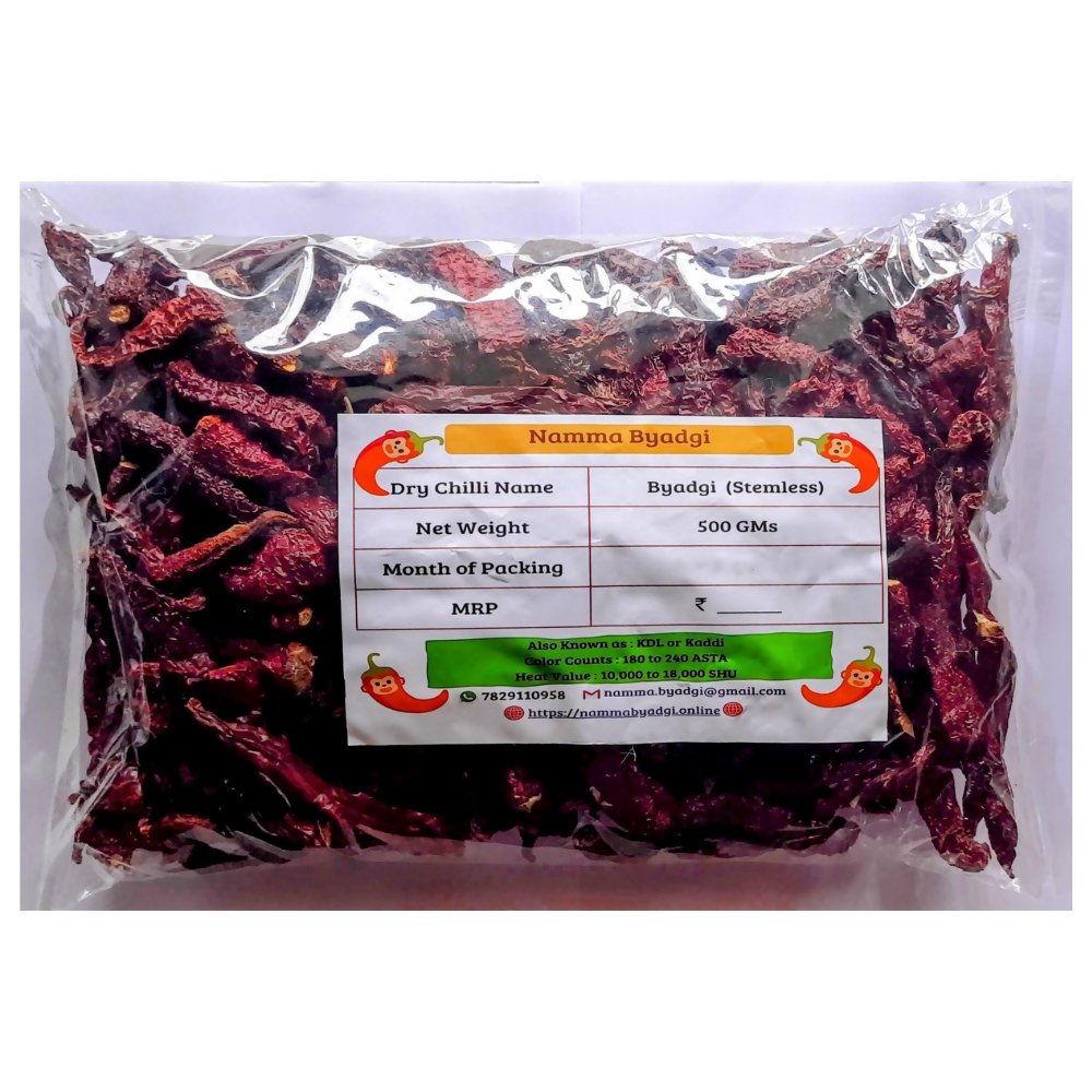 Namma Byadgi's Byadgi Stemless Dry Chilli - Distacart
