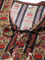 Thumbnail for Yufta Women Black & Red Solid Embroidered Detail A-Line Maxi Dress with Ethnic Jacket