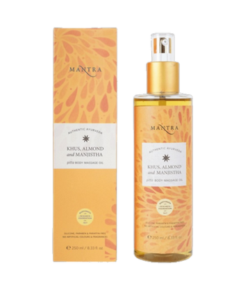 Mantra Herbal Khus, Almond and Manjistha Pitta Body Massage Oil - Distacart